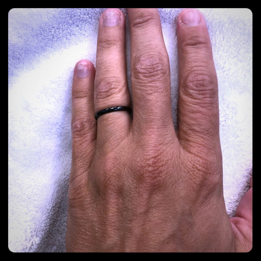 Tungsten black womens band